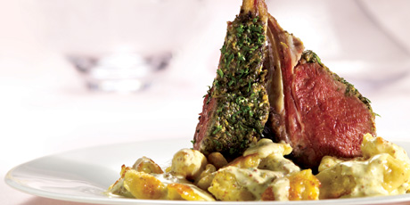 Salt Spring Island Lamb with Mustard Spaetzle