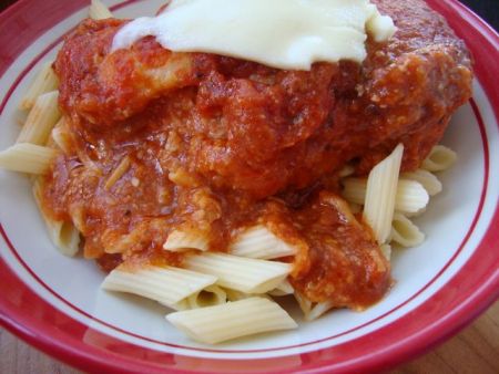 Slow Cooker Chicken Parm